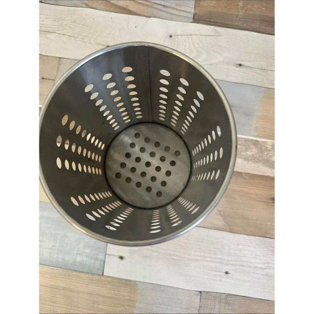 Stainless Steel Utensil Holder - Silver